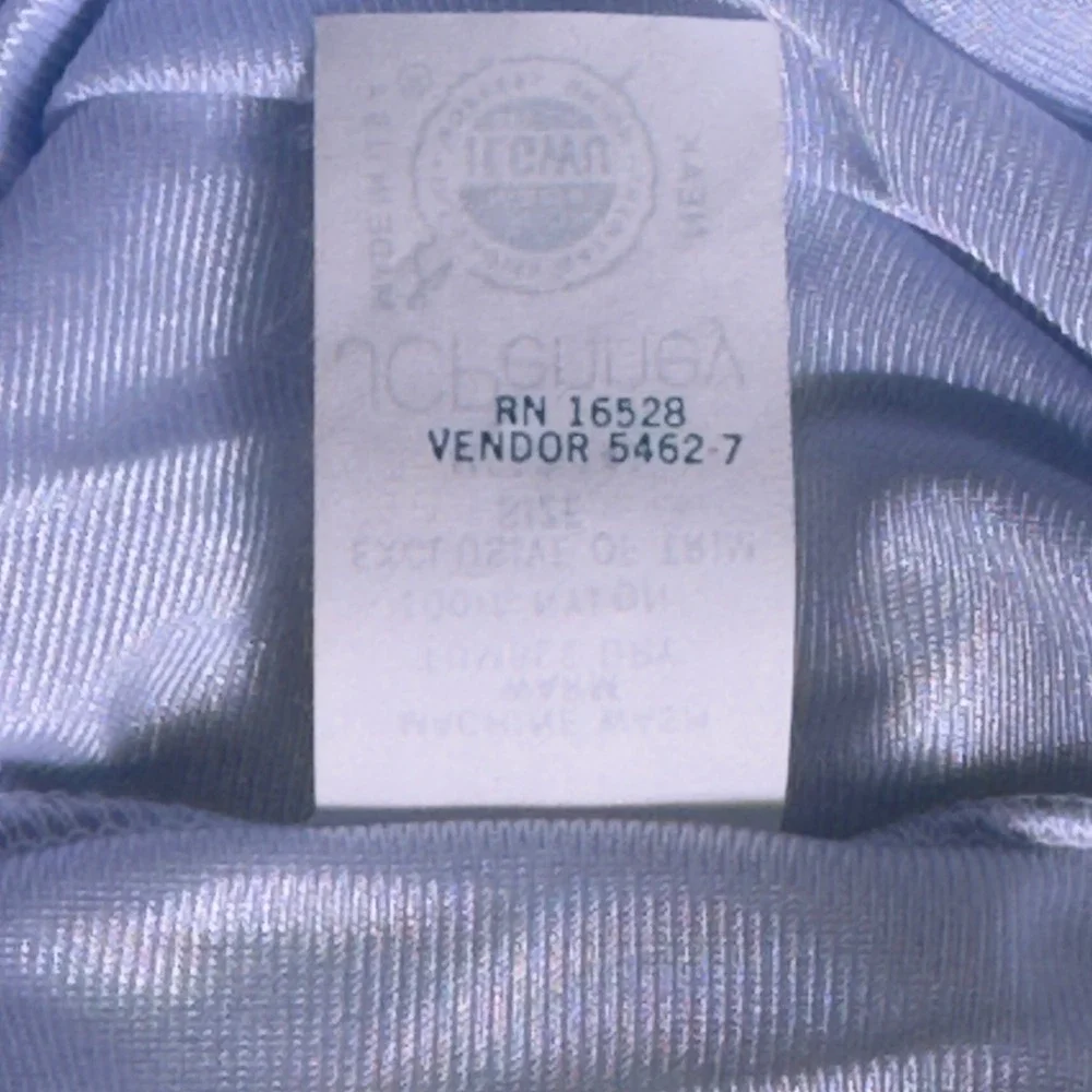 Vintage JCPenney Blue Nylon Pajama Set Small S Vintage Tag M 12-14 USA